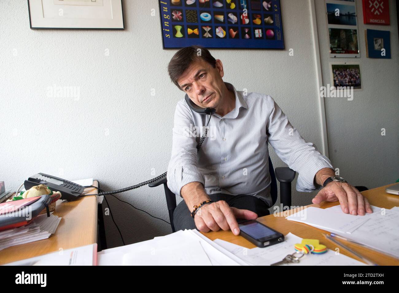 Madrid, 14.05.2015. Interview mit dem Rektor der Complutense University Carlos Andradas. Foto: Ángel de Antonio ARCHDC. Quelle: Album / Archivo ABC / Ángel de Antonio Stockfoto