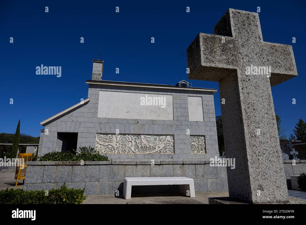 09/24/2016. El Pardo (Madrid), 24.09.2019. Mingorrubio Cemetery, wo sich das pantheon von Francisco Francos Familie befindet und wo seine sterblichen Überreste angeblich begraben werden. Foto: Guillermo Navarro ARCHDC. Quelle: Album / Archivo ABC / Guillermo Navarro Stockfoto