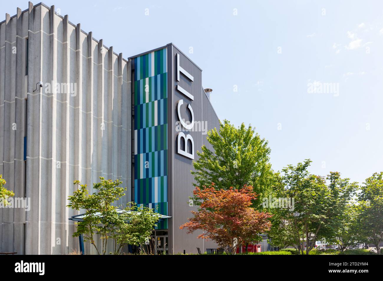 BCIT (British Columbia Institute of Technology) Hauptcampus in Burnaby, BC, Kanada Stockfoto