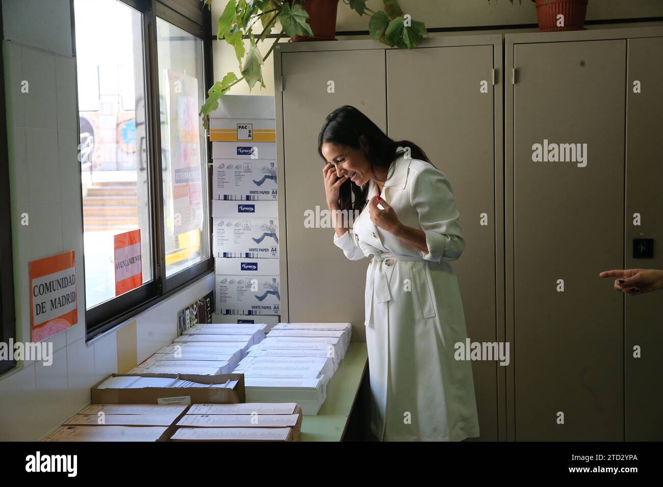 Madrid, 26.05.2019. Abstimmungstag für die Europa-, Regional- und Kommunalwahlen von 26 Uhr Auf dem Bild Begoña Villacis. Foto: Jaime García ARCHDC. Quelle: Album / Archivo ABC / Jaime García Stockfoto