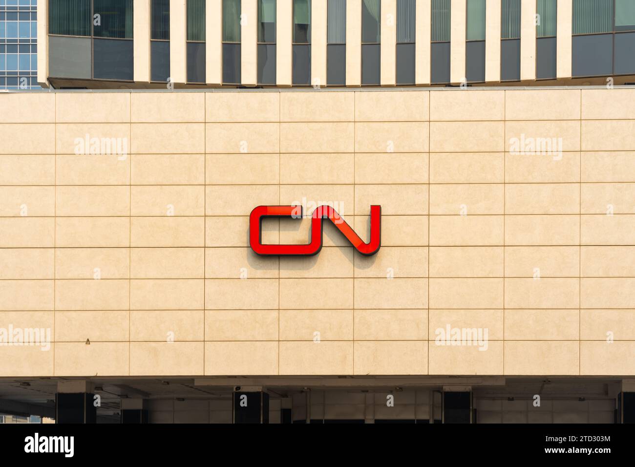 CN Tower Gebäude in Edmonton, Alberta, Kanada Stockfoto