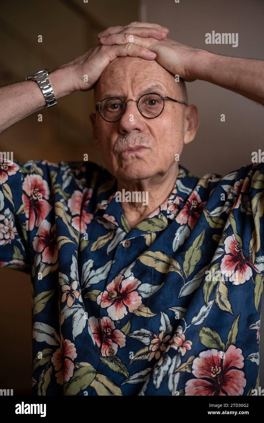 Madrid, 20.09.2019. Interview mit James Ellroy, US-amerikanischer Krimi-Autor Foto: Matías Nieto ARCHDC. Quelle: Album / Archivo ABC / Matías Nieto Koenig Stockfoto