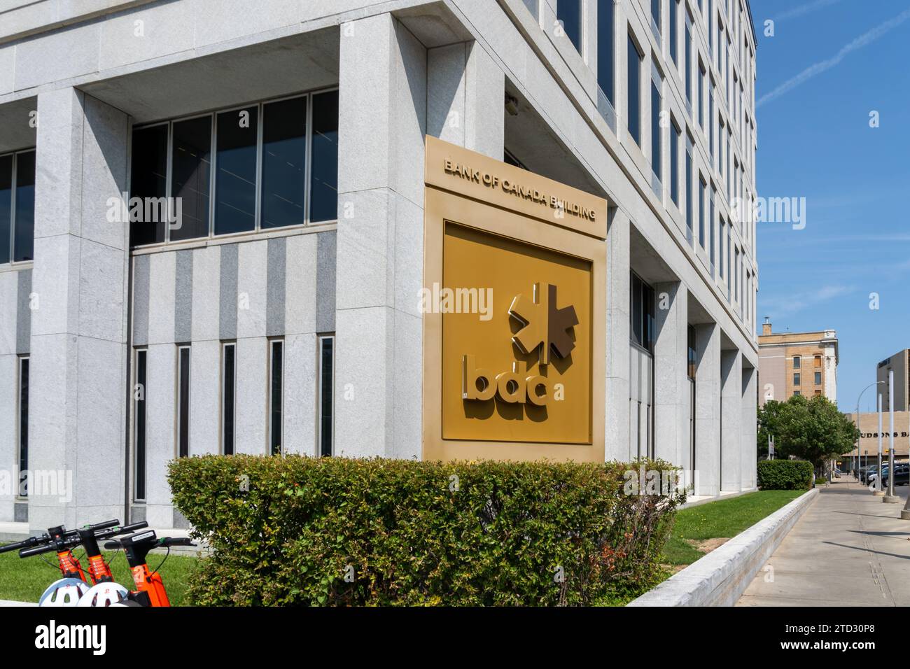 BDC – Business Development Bank of Canada in der Scarth Street in Regina, Saskatchewan, Kanada Stockfoto