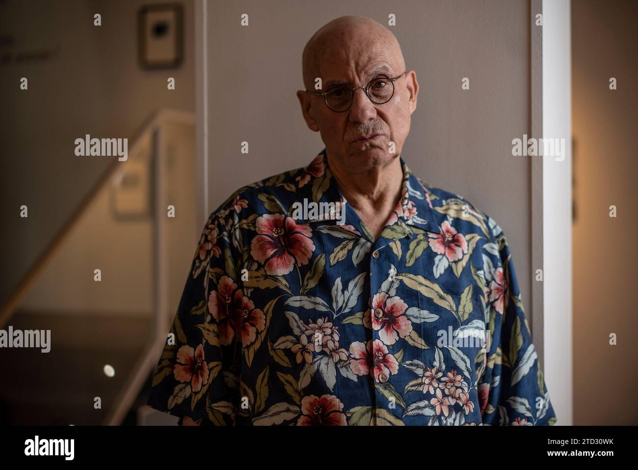 Madrid, 20.09.2019. Interview mit James Ellroy, US-amerikanischer Krimi-Autor Foto: Matías Nieto ARCHDC. Quelle: Album / Archivo ABC / Matías Nieto Koenig Stockfoto