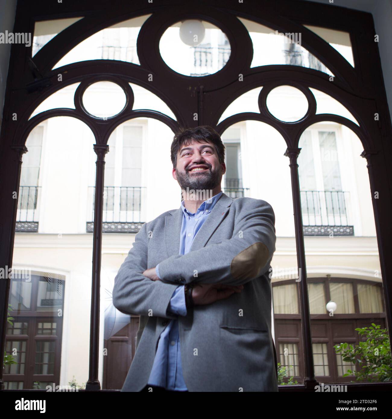 Madrid, 23.04.2019. Interview mit Carlos Sánchez Mato, Madrid en Pie Kandidat für den Bürgermeister von Madrid. Foto: Isabel Permuy ARCHDC. Quelle: Album / Archivo ABC / Ignacio Gil Stockfoto