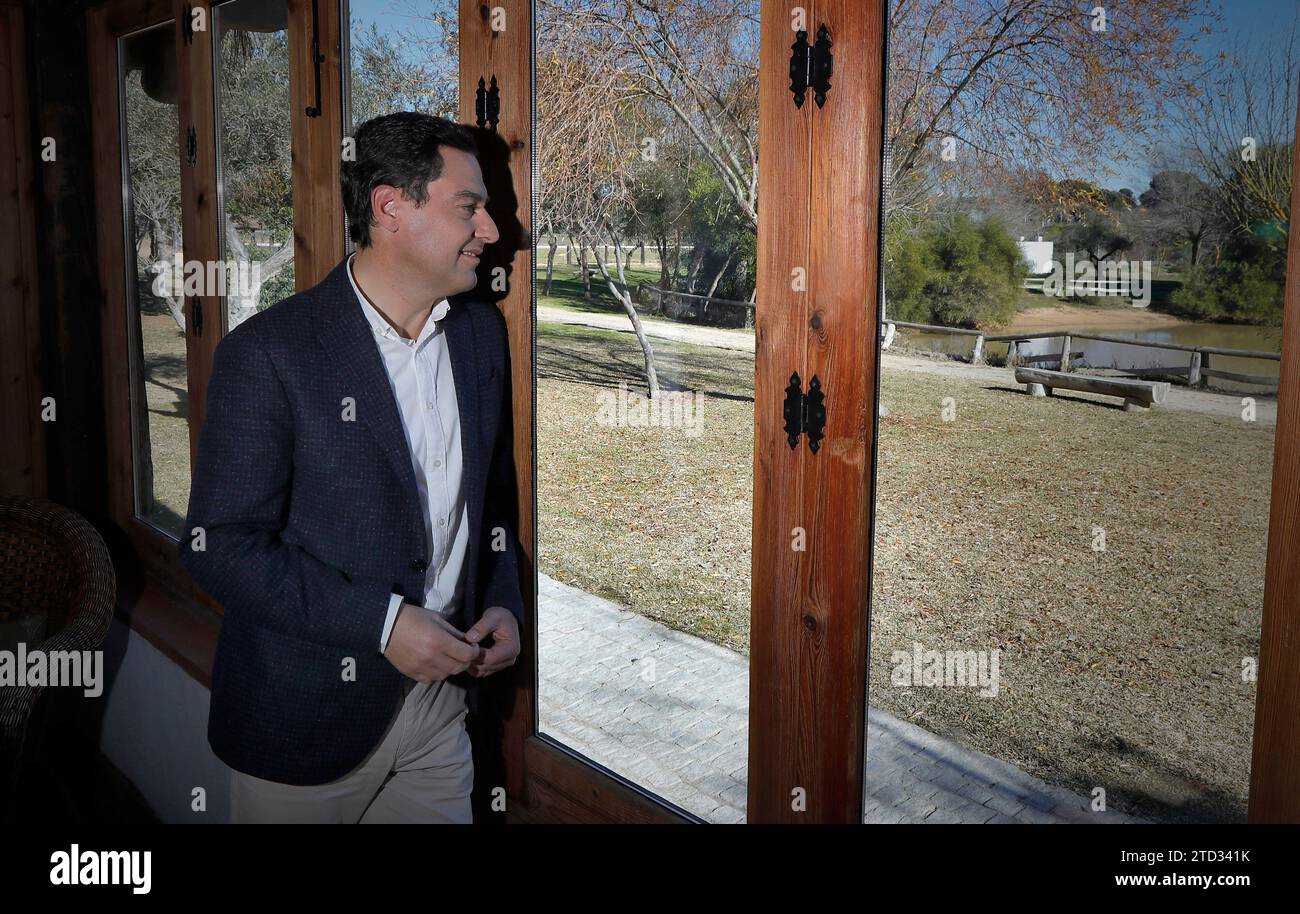 Sevilla, 01/11/2019. Interview mit Juanma Moreno als zukünftige Präsidentin der Junta de Andalucía. Foto: JM Serrano ARCHSEV. Quelle: Album / Archivo ABC / Juan Manuel Serrano Becerra Stockfoto