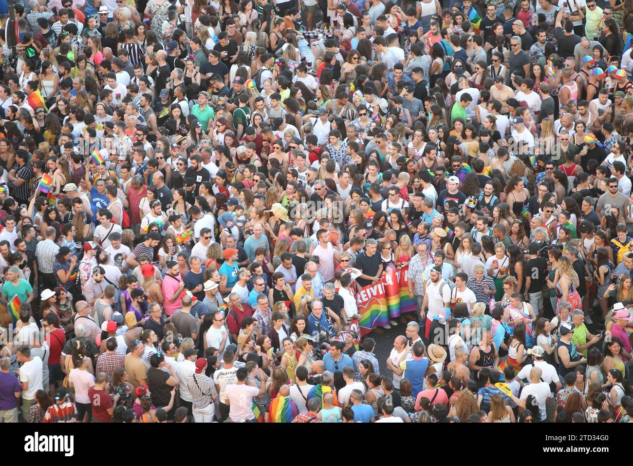 Madrid, 07.07.2019. Demonstration des LGBTI-Stolzes. Foto: Isabel Permuy Archdc. Quelle: Album / Archivo ABC / Isabel B Permuy Stockfoto