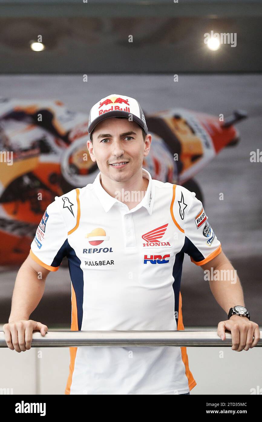 Montmeló (Barcelona), 13.06.2019. Interview mit dem spanischen Motorradrennfahrer Jorge Lorenzo in der Honda Box auf der Rennstrecke Barcelona-Cataluña. Foto: Marta Días ARCHDC. Quelle: Album / Archivo ABC / Marta Días Stockfoto