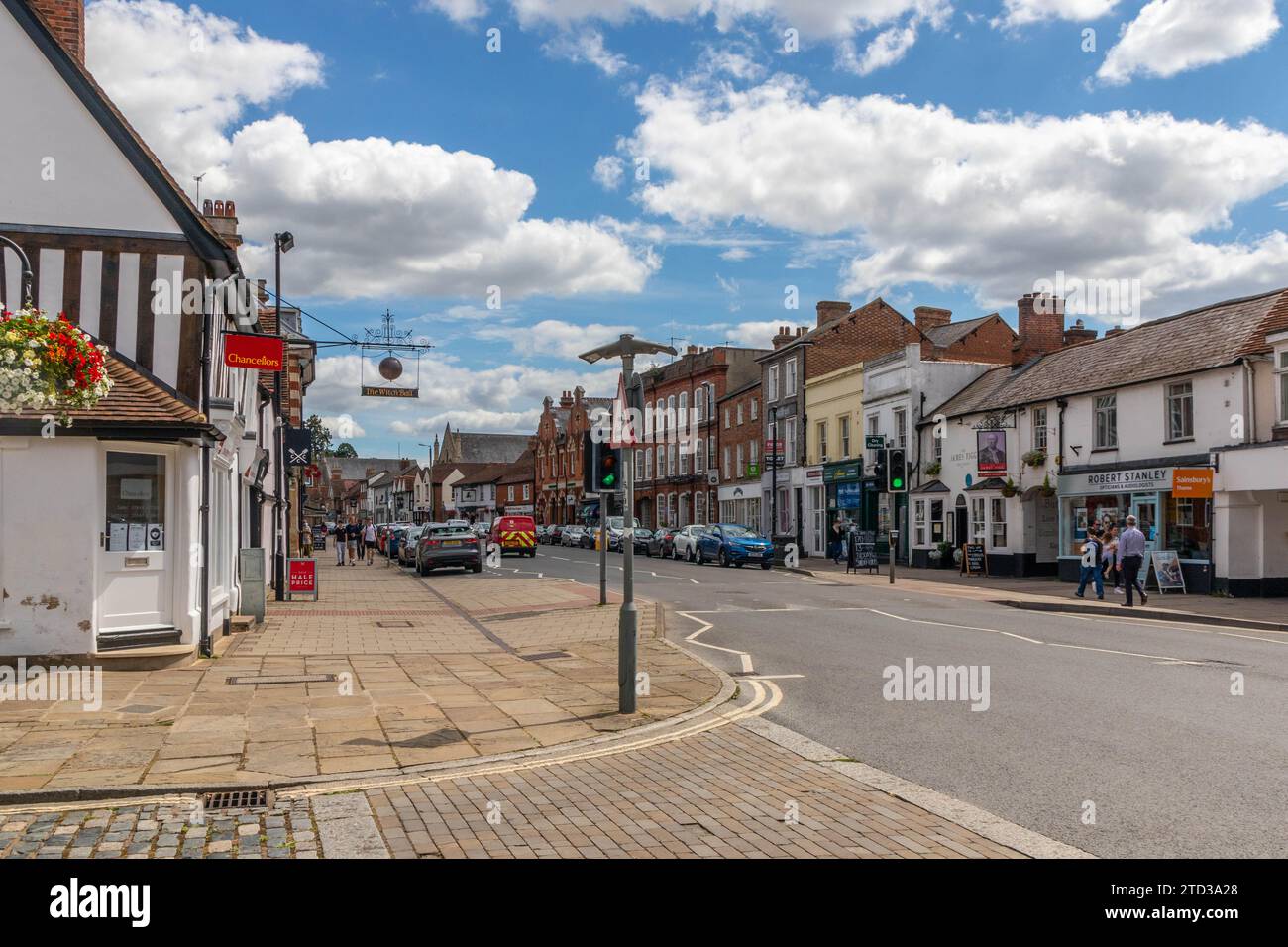 High Street, Thame, Oxfordshire, England, Großbritannien Stockfoto