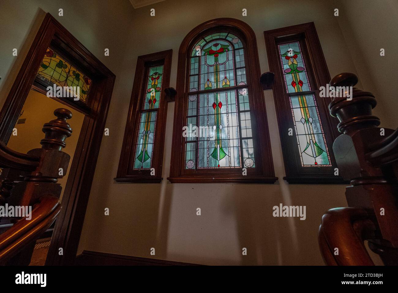 Viktorianische Reihenhäuser in Glebe, Sydney, NSW, Australien. Stockfoto