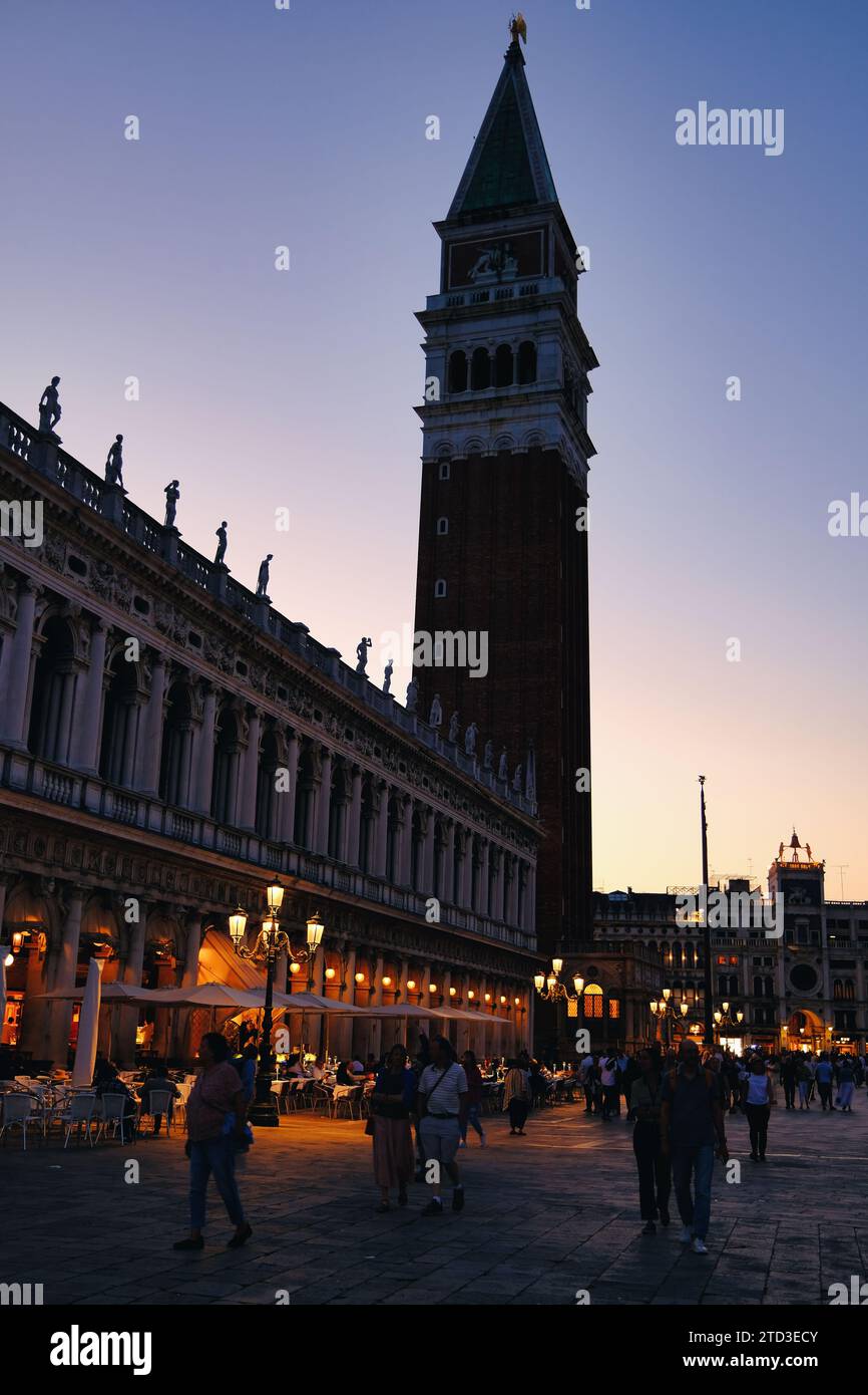 Venedig Italien - Campanile di San Marco - Turm der Kathedrale Stockfoto