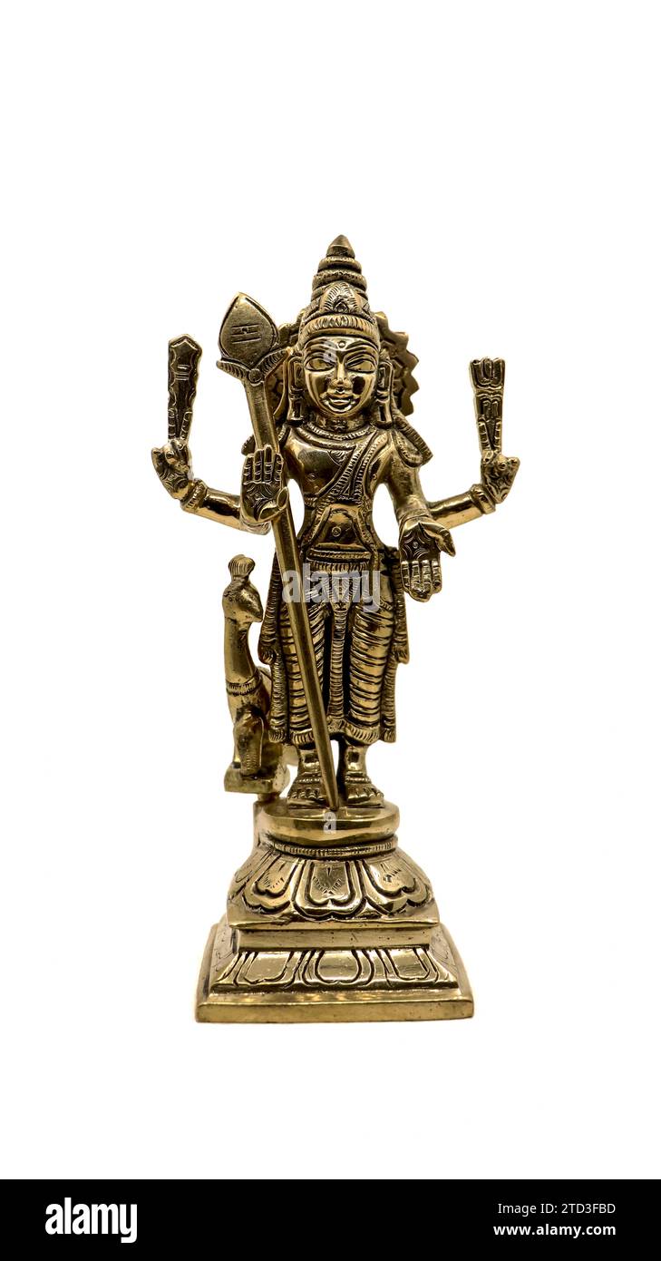 Statue des hindugottes des Krieges subramanya, Sohn des Herrn shiva mit seinem Tier, ein Pfau isoliert auf weißem Hintergrund Stockfoto Statue des hindugottes des Krieges subramanya, Sohn des Herrn shiva mit seinem Tier, ein Pfau isoliert auf weißem Hintergrund Stockfoto