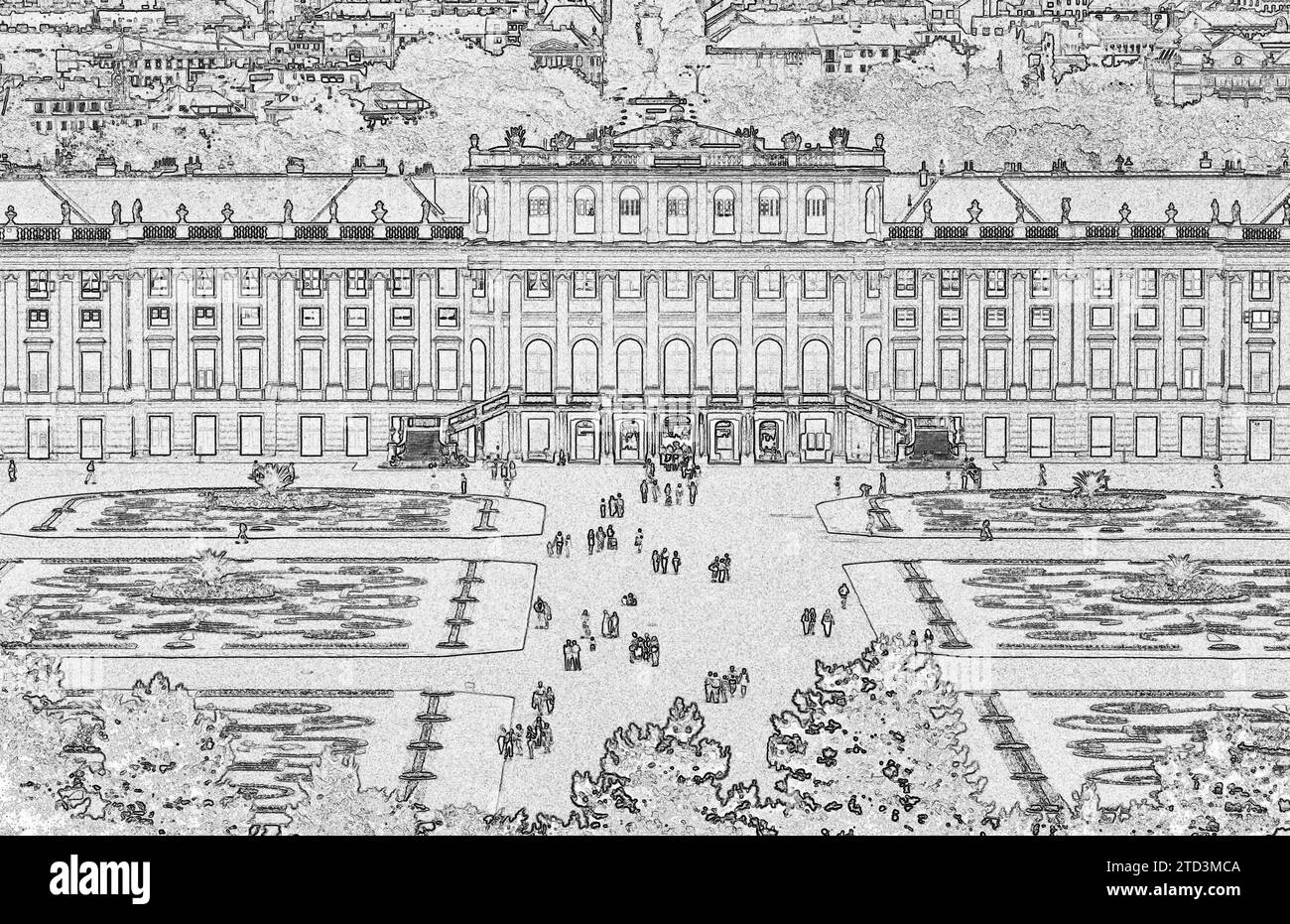 Schloss Schönbrunn, Wien, Österreich Stockfoto