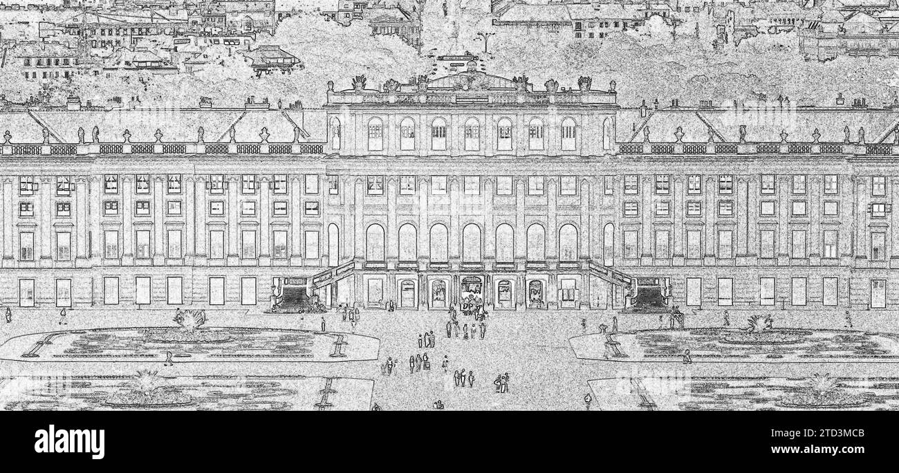 Schloss Schönbrunn, Wien, Österreich Stockfoto