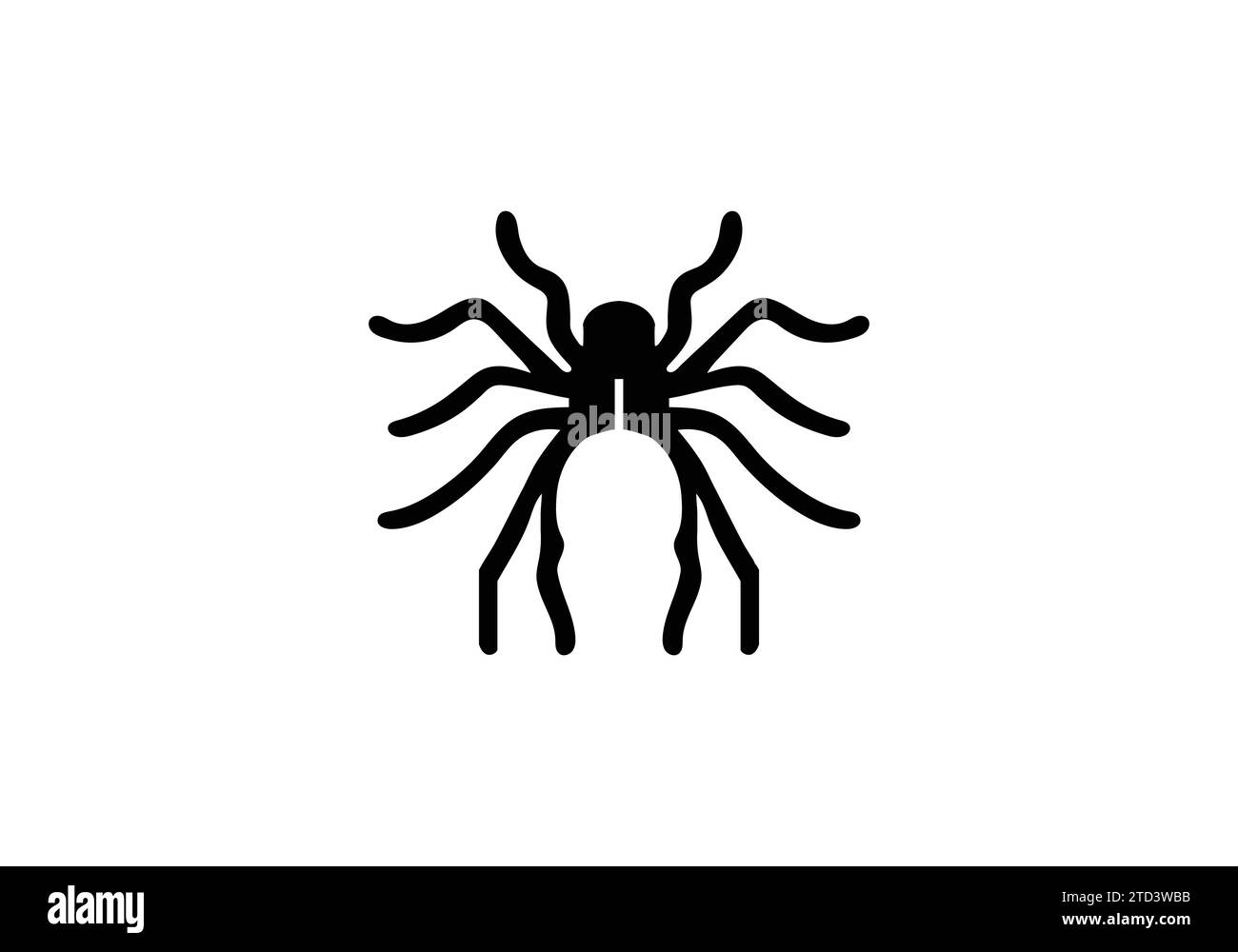 Kalifornische Tarantula im minimalen Stil mit Illustration Stock Vektor