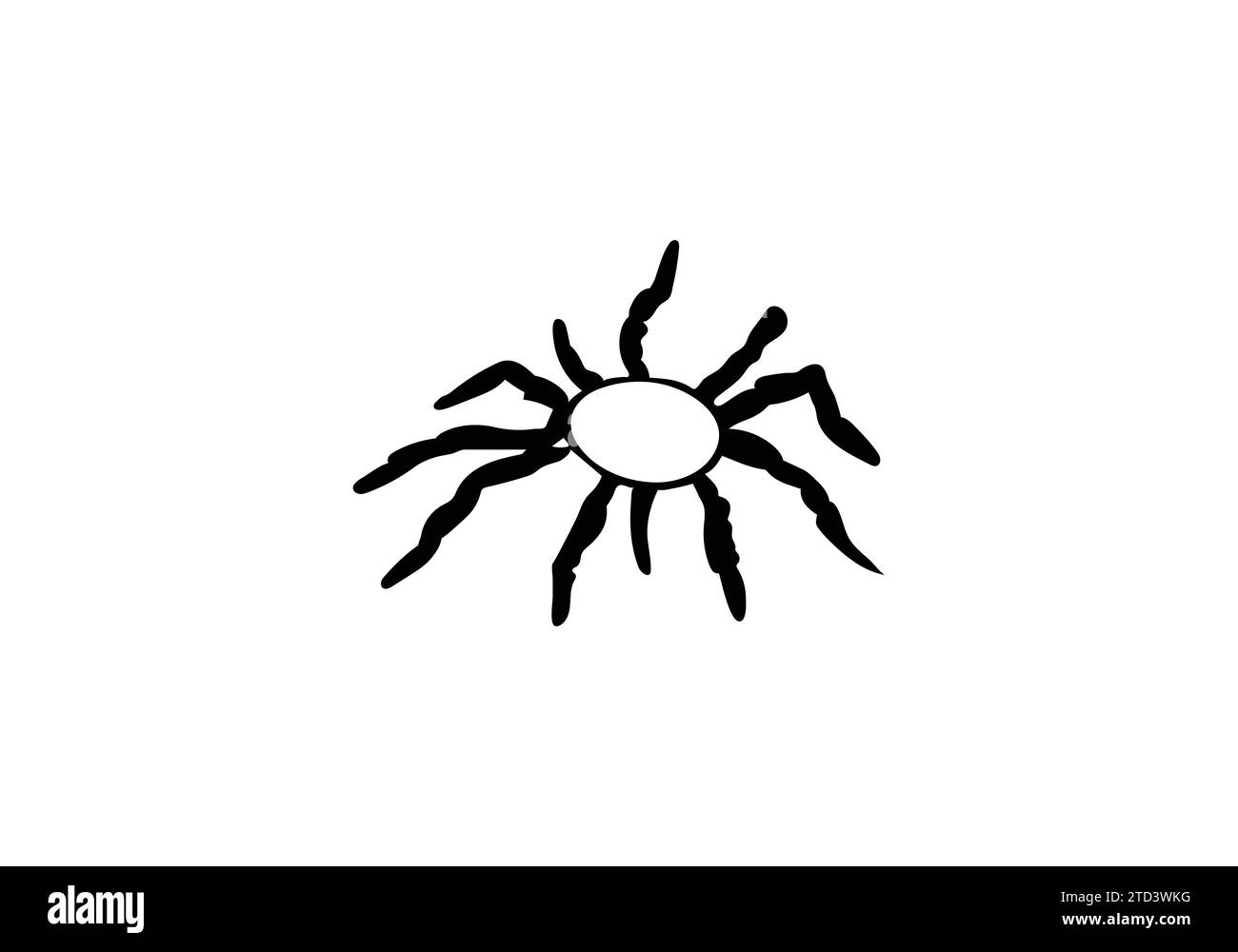 Kalifornische Tarantula im minimalen Stil mit Illustration Stock Vektor