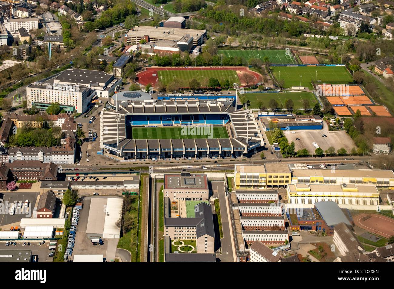 Fußballstadion des Bundesligisten VfL Bochum. Nordrhein-Westfalen, Deutschland Stockfoto