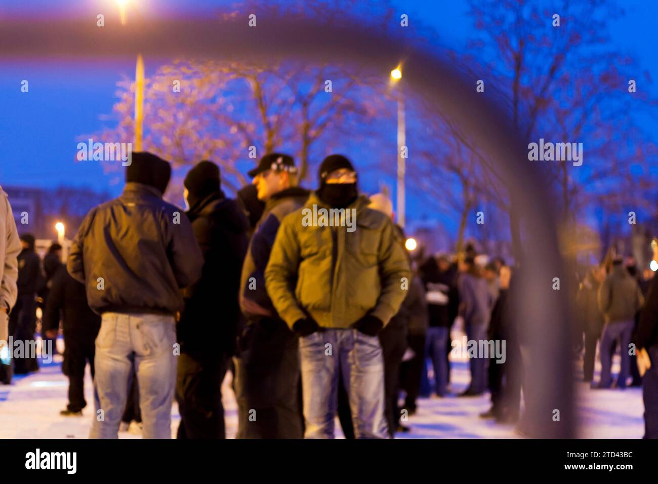 Nazi-marsch in Dresden am 13. Februar 2012 Stockfoto