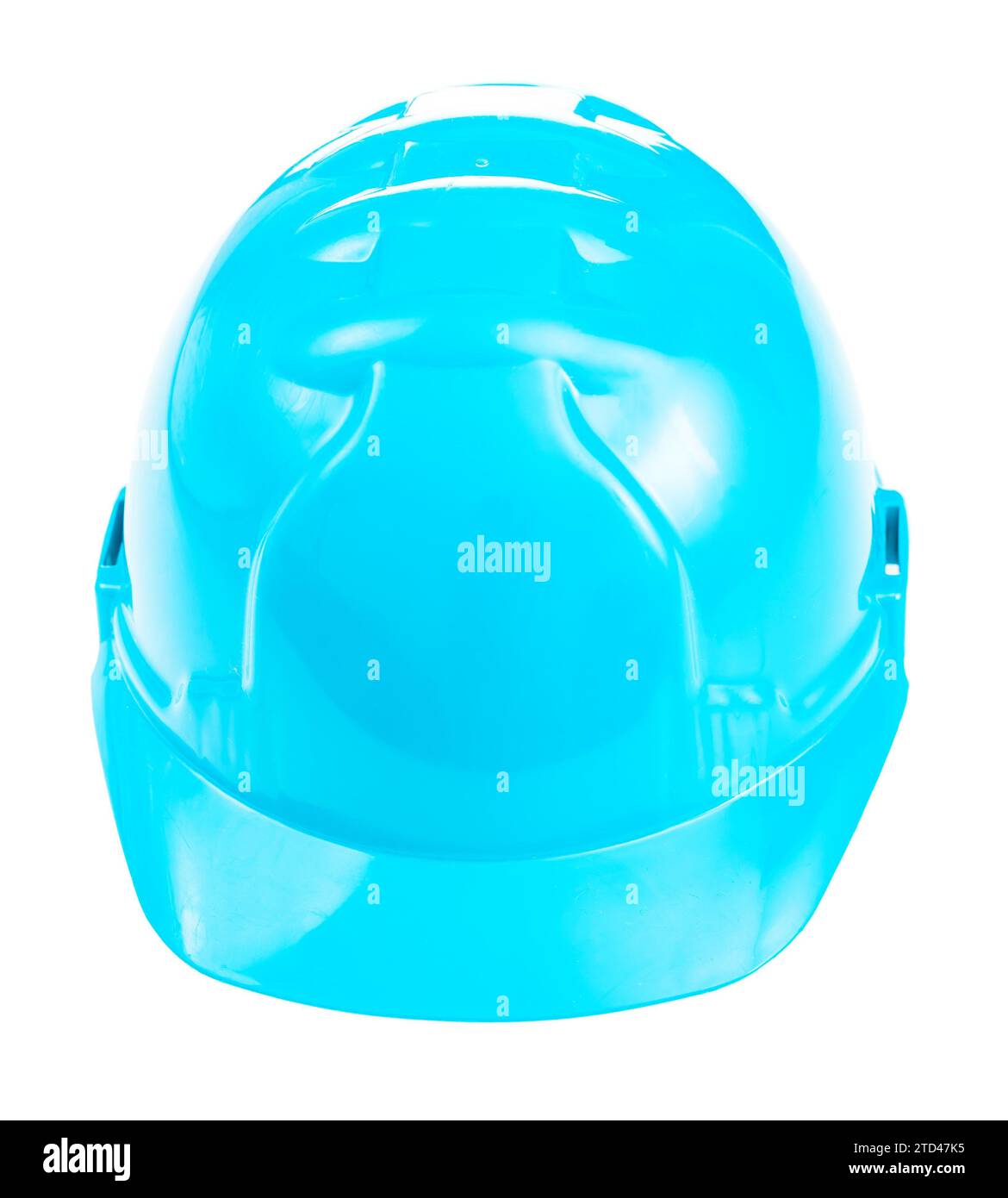 Blauer Helm isoliert Stockfoto