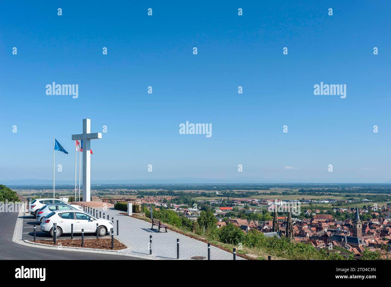 Nationaldenkmal der gewaltsamen Inkorporation, Obernai, Elsass, Frankreich Stockfoto