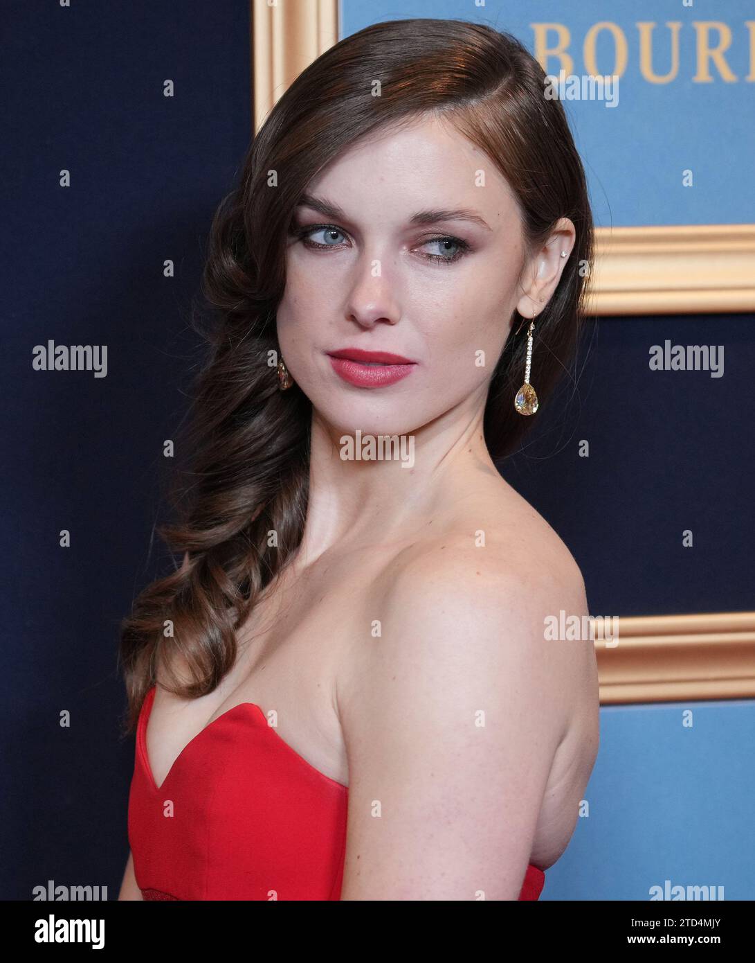 Katelyn MacMullen kommt am Freitag, den 15. Dezember 2023, bei den 50. Jährlichen Daytime Emmy Awards im Westin Bonaventure Hotel in Los Angeles, KALIFORNIEN. (Foto: Sthanlee B. Mirador/SIPA USA) Stockfoto