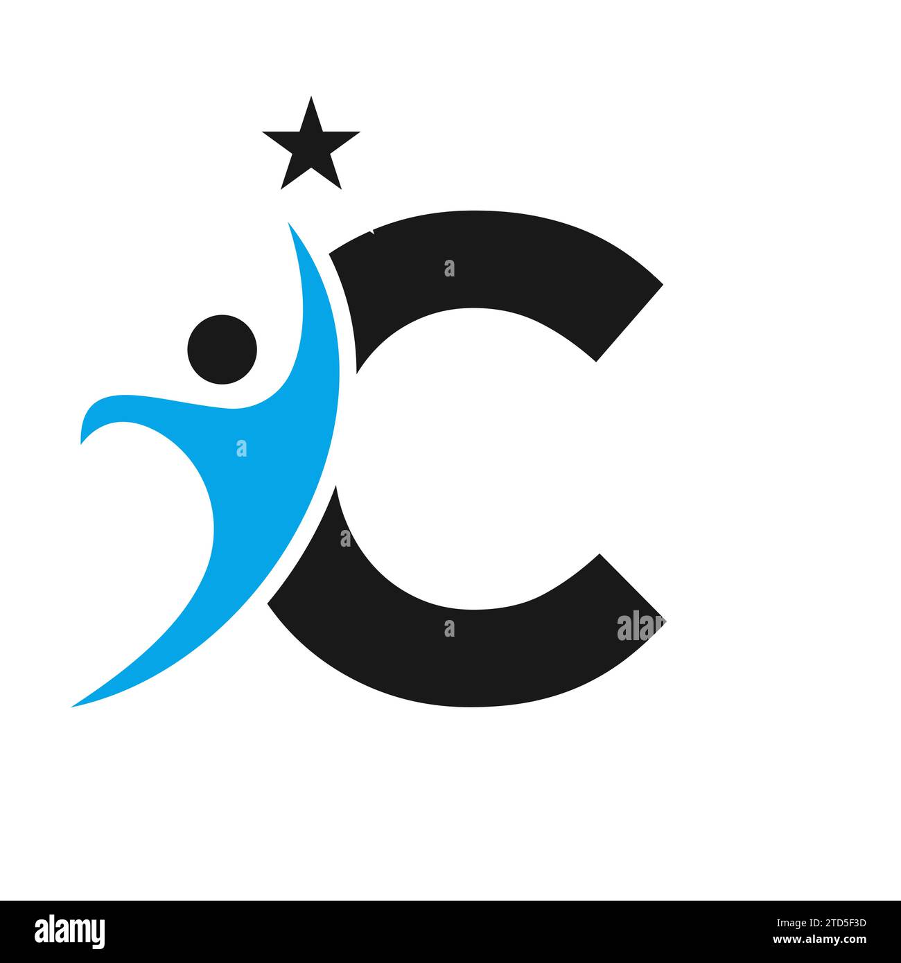Letter C Bio Logo, Health Care Symbol, gesundes Logo, Care Sign Stock Vektor