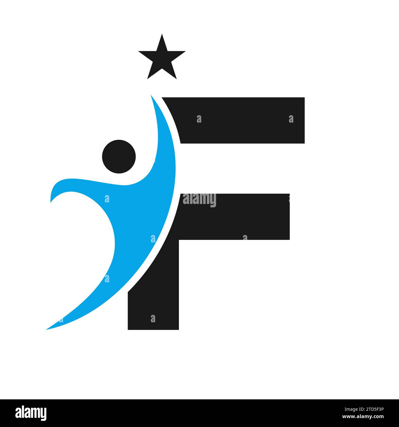 Buchstabe F Bio-Logo, Health Care Symbol, gesundes Logo, Care Sign Stock Vektor