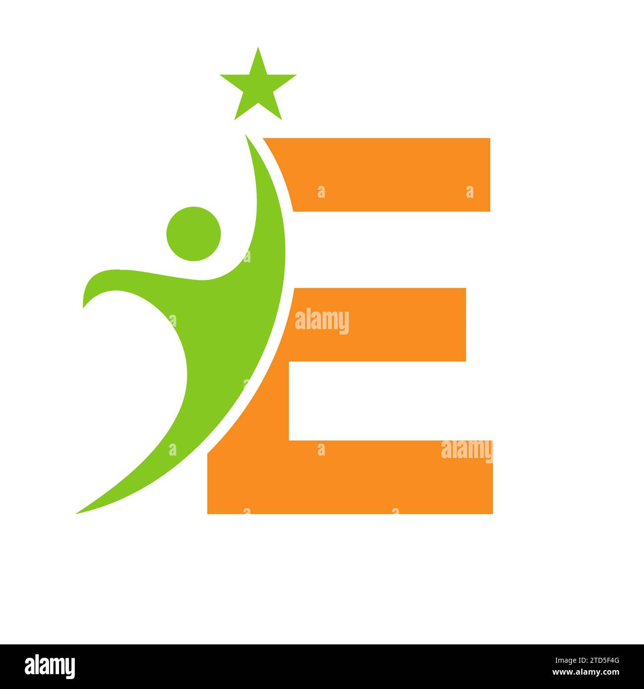 Letter E Bio Logo, Health Care Symbol, gesunde Logotype, Care Sign Stock Vektor