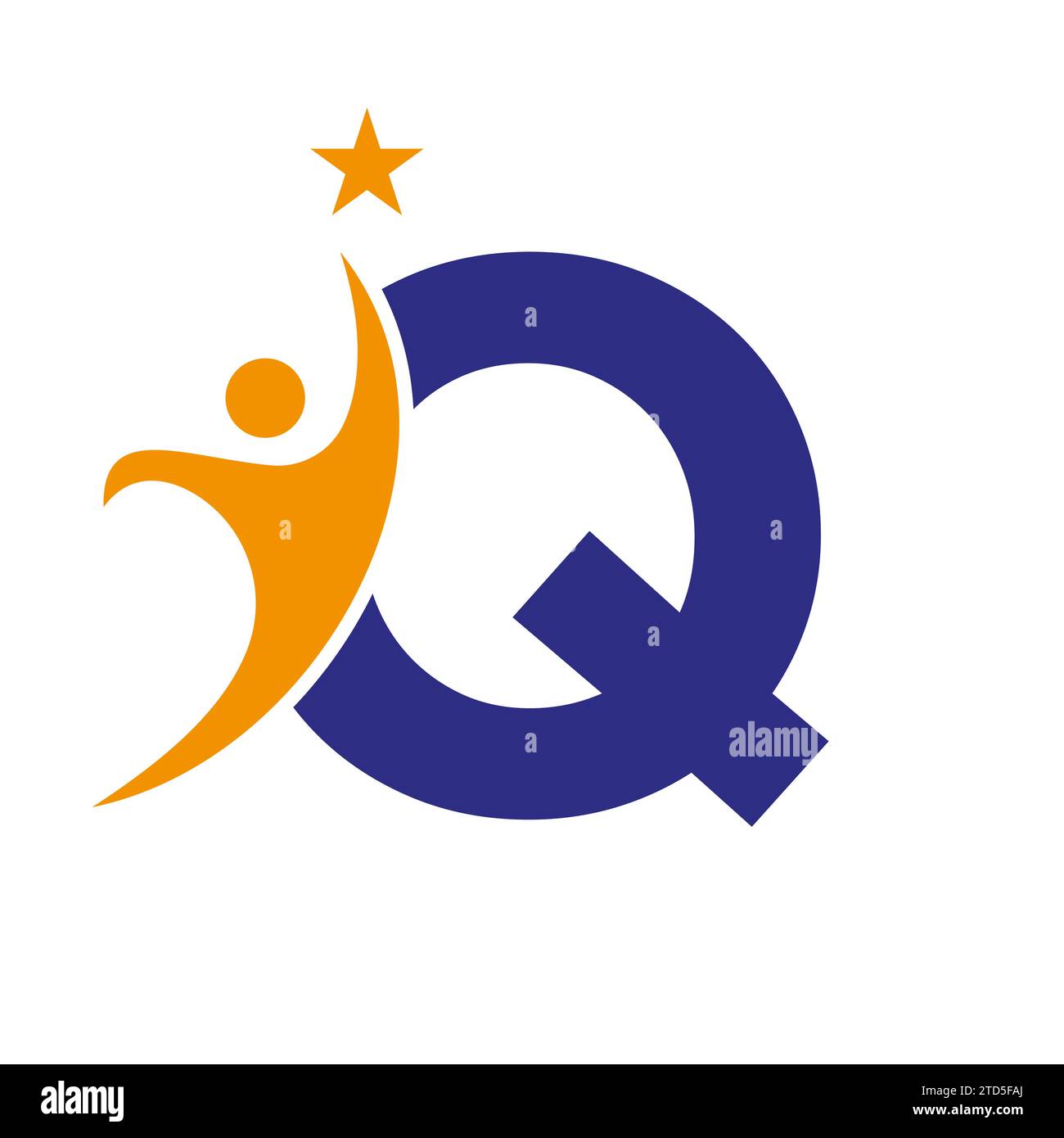 Letter Q Bio Logo, Health Care Symbol, gesundes Logo, Care Sign Stock Vektor
