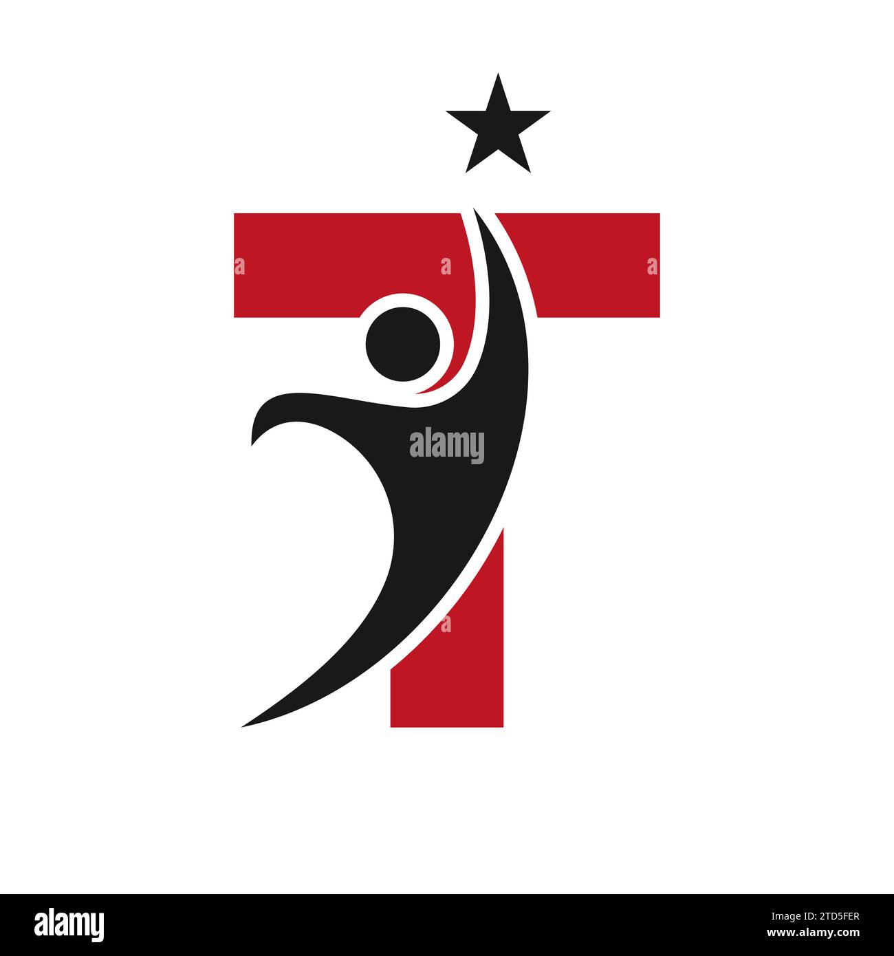 Letter T Bio Logo, Health Care Symbol, gesundes Logo, Care Sign Stock Vektor