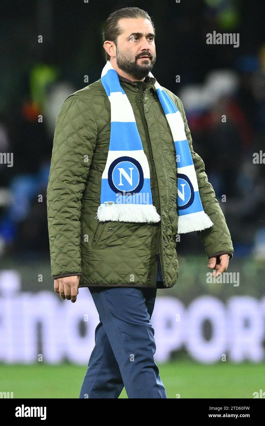 Eddy de Laurentis während der Serie A zwischen dem SSC Napoli und Cagliari Calcio im Diego Armando Maradona Stadium Stockfoto