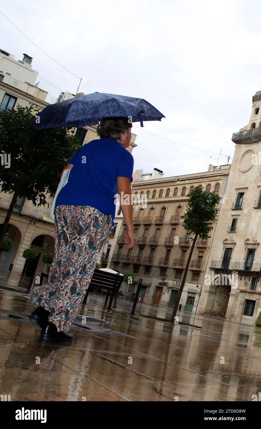 Alicante 09/22/2014 die ersten Regenfälle kommen in Alicante Foto: Juan Carlos Soler archdc. Quelle: Album / Archivo ABC / Juan Carlos Soler Stockfoto