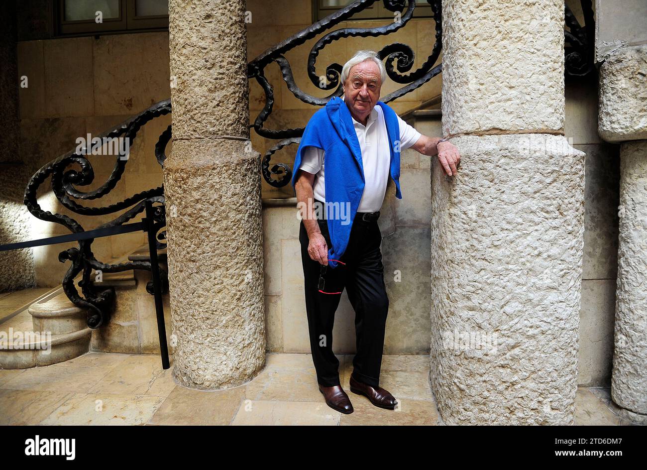 Barcelona. 09/29/2014. Interview mit dem niederländischen Schriftsteller Cees Nooteboom. Fotos Ines Baucells. Archdc. Quelle: Album / Archivo ABC / Inés Baucells Stockfoto