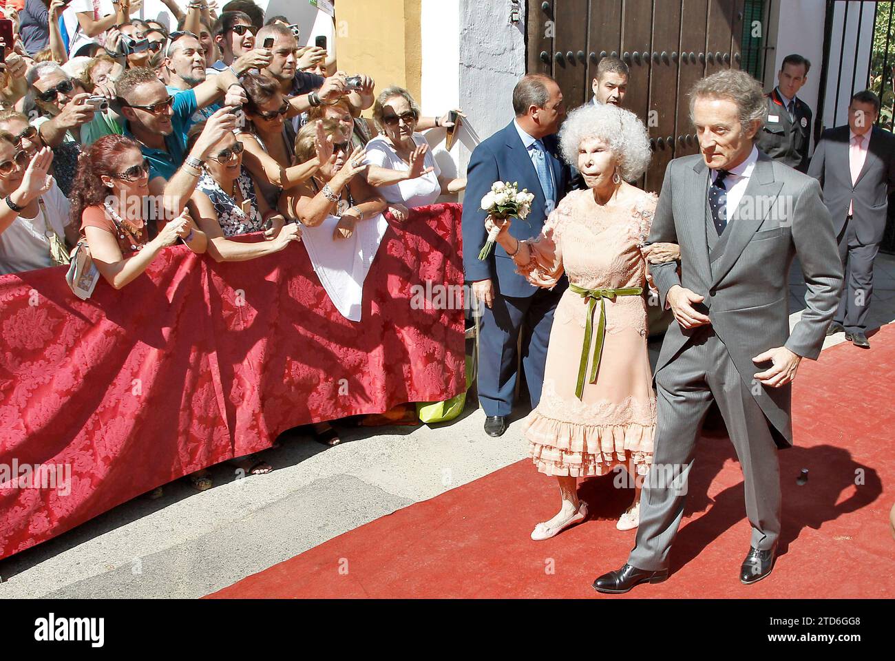 10/04/2011. Sevilla. 5.10.11. Hochzeit der Herzogin von Alba mit Alfonso zehn im Dueñas-Palast. Foto: JMSerrano. Archsev. Quelle: Album / Archivo ABC / Juan Manuel Serrano Becerra Stockfoto