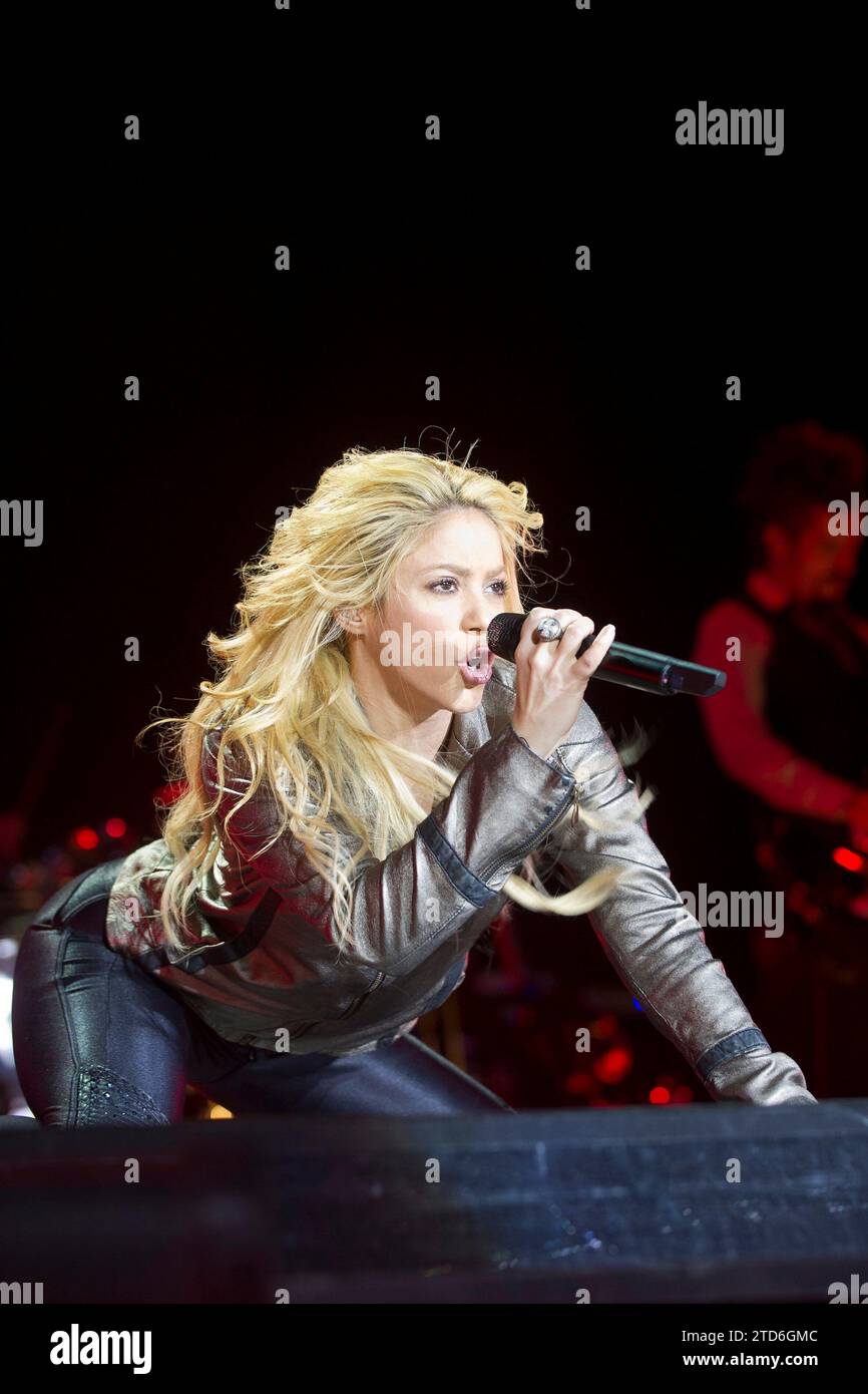 05/03/2011. Vicente Calderón. Madrid. Spanien. Shakira-Konzert in Madrid. Foto: Von St. Bernhard. Archdc. Quelle: Album / Archivo ABC / Eduardo San Bernardo Stockfoto