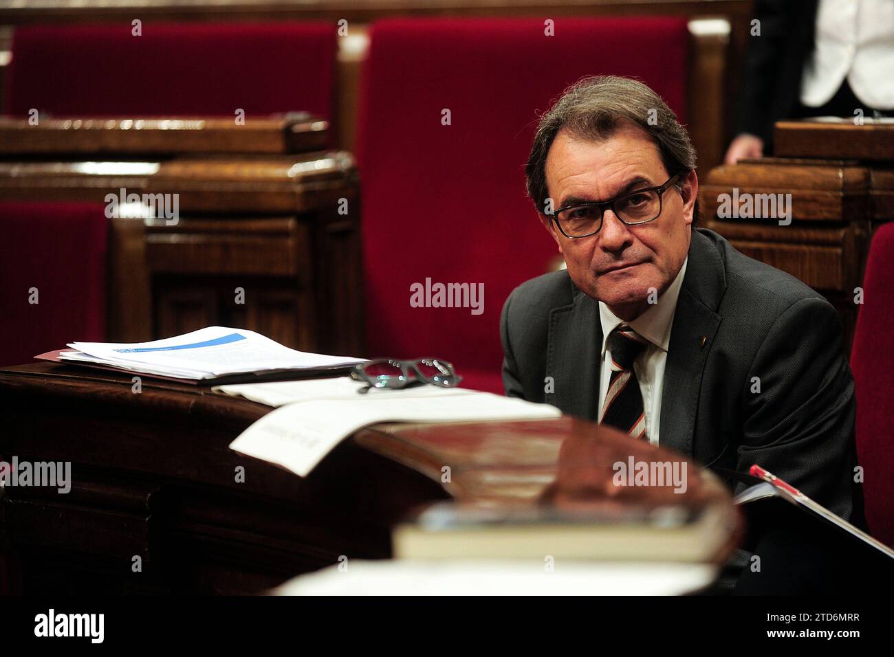 Barcelona. 11/26/2014. Das Plenum des katalanischen Parlaments. Kontrollsitzung. Artur Mas Regierung. Steuerung. Fotos Ines Baucells. Archdc. Quelle: Album / Archivo ABC / Inés Baucells Stockfoto