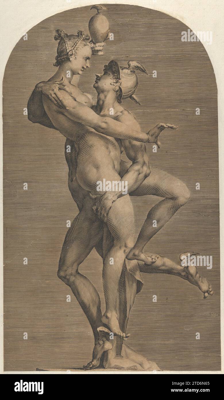 Quecksilber entducting Psyche (laterale Ansicht Psyche's Side), aus einer Reihe von drei Ansichten der Skulptur 1929 von Adriaen de Vries Stockfoto