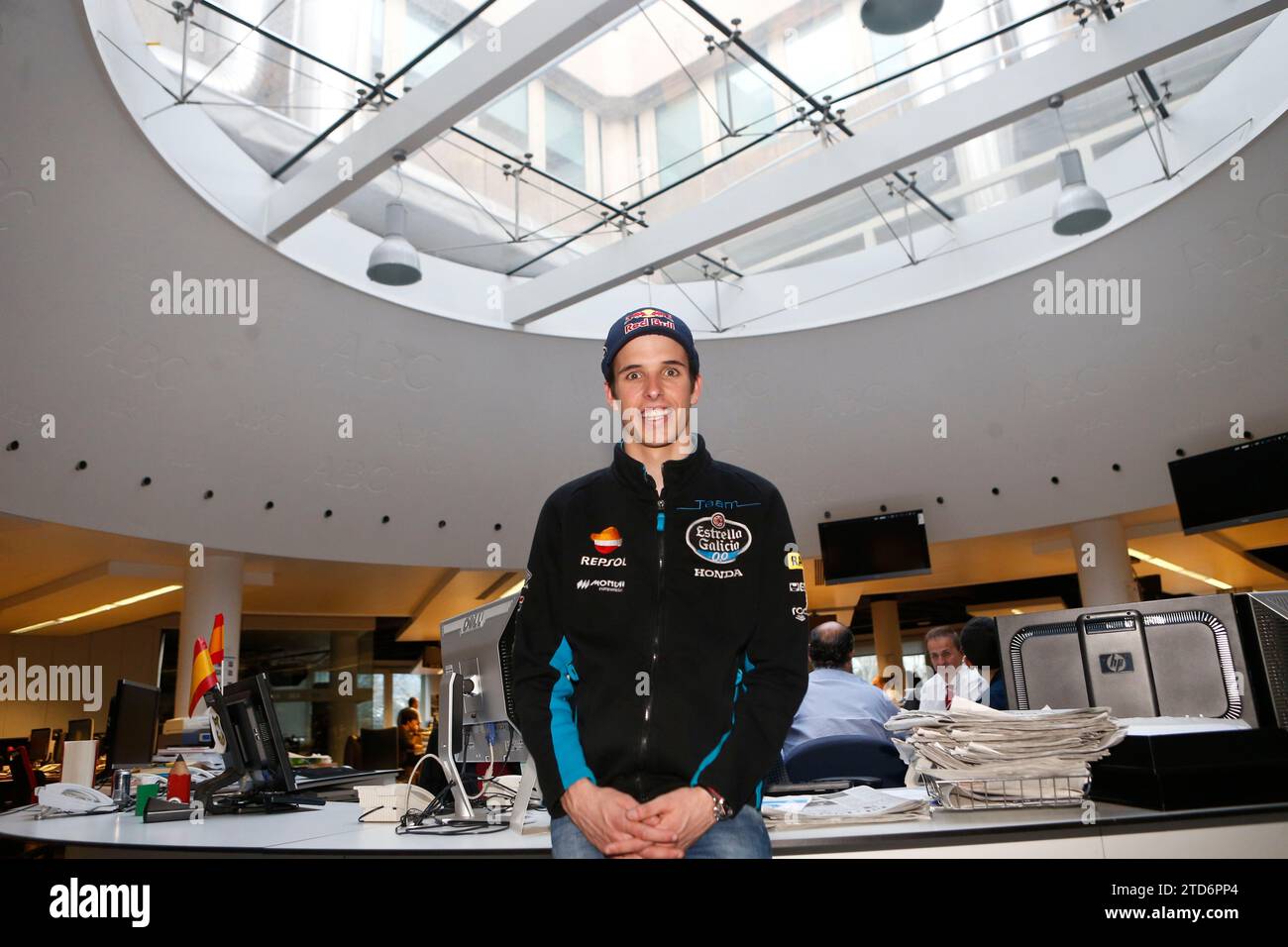 Madrid 3-12-2014 Alex Marquez besucht den ABC.es Chat... Foto: Angel de Antonio... Archdc. Quelle: Album / Archivo ABC / Ángel de Antonio Stockfoto