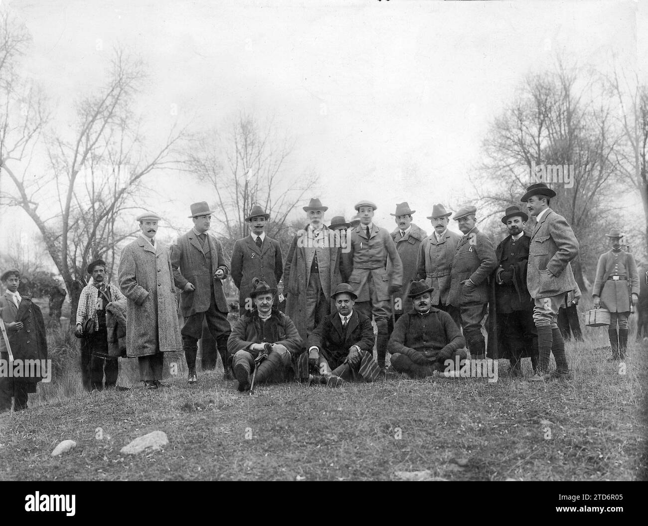 12/25/1910. Die königliche Jagd am Montag in Riofrío. 1. HM der König ...