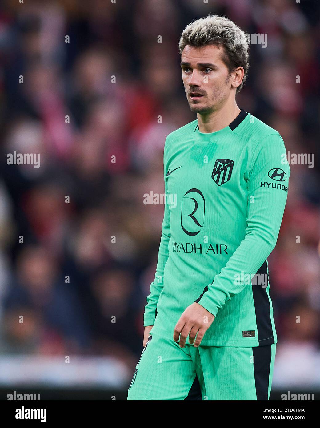 Bilbao, Vizcaya, Spanien. Dezember 2023. Antoine Griezmann von Atletico de Madrid während des LaLiga EA Sports Matches zwischen Athletic Club und Atletic Stockfoto