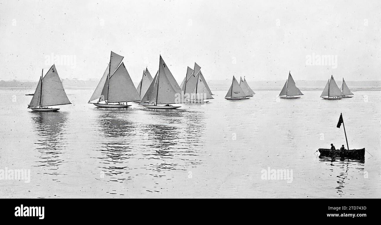 Santander, 08.05.1917. Auf dem Bild die Ankunft der Regatta. Quelle: Album/Archivo ABC Stockfoto