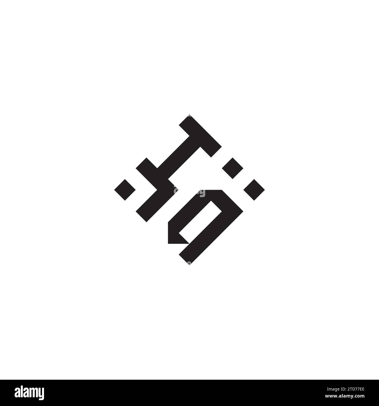 Abstraktes geometrisches AI-Konzept-Logo in hochwertigem, professionellem Design, das sich am besten für den Street-Style eignet Stock Vektor