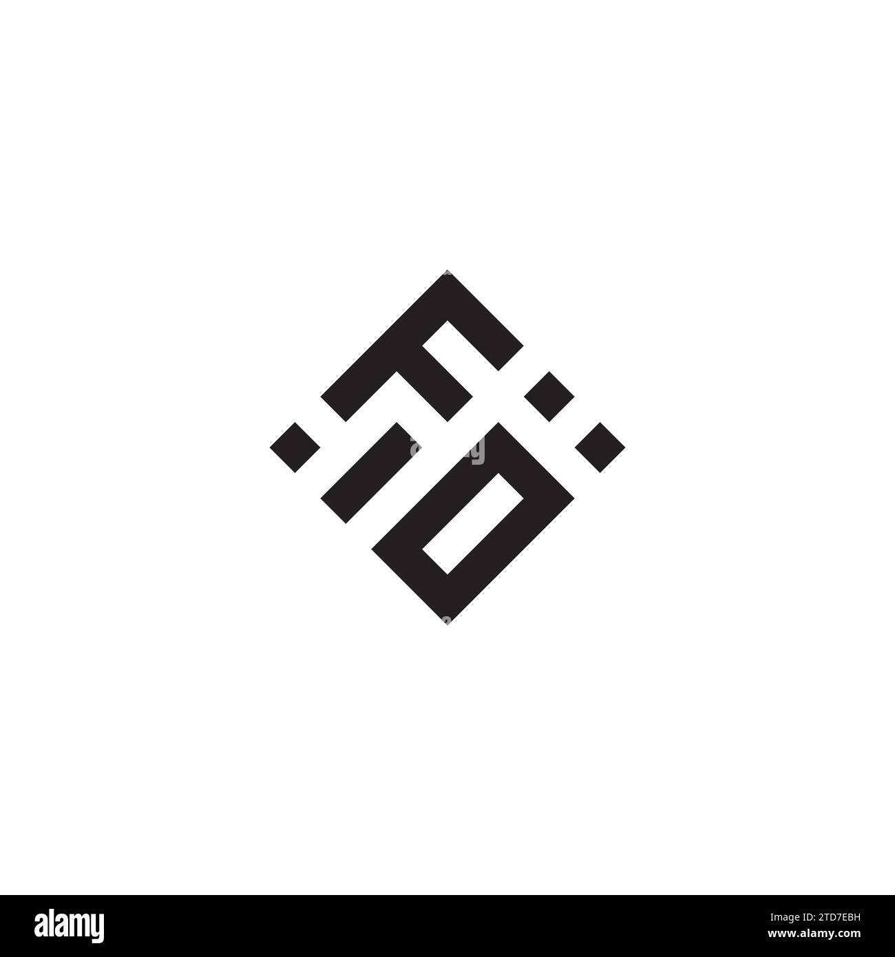 MIT abstraktem geometrischem Konzept-Logo in hochwertigem, professionellem Design, das sich am besten für Street-Style eignet Stock Vektor