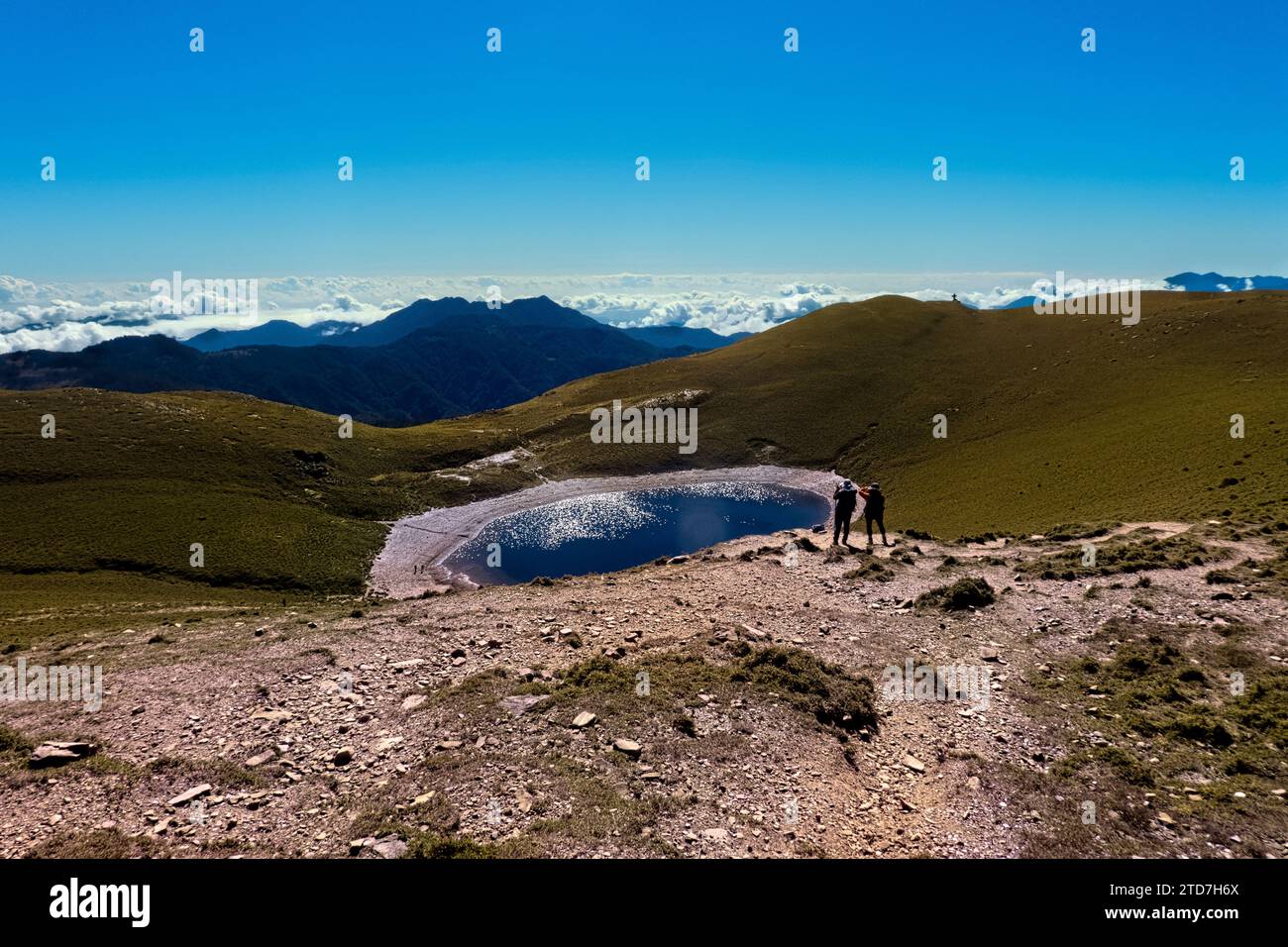 Der wunderschöne alpine Jiaming Lake, Taitung, Taiwan Stockfoto