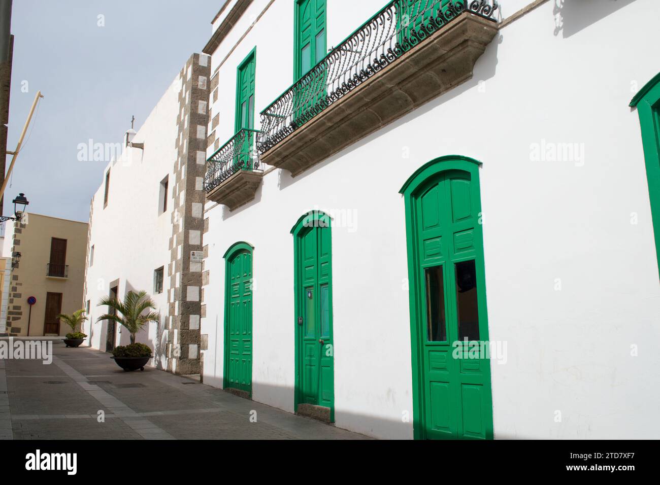 Aguimes Straße, auf Gran Canaria Stockfoto