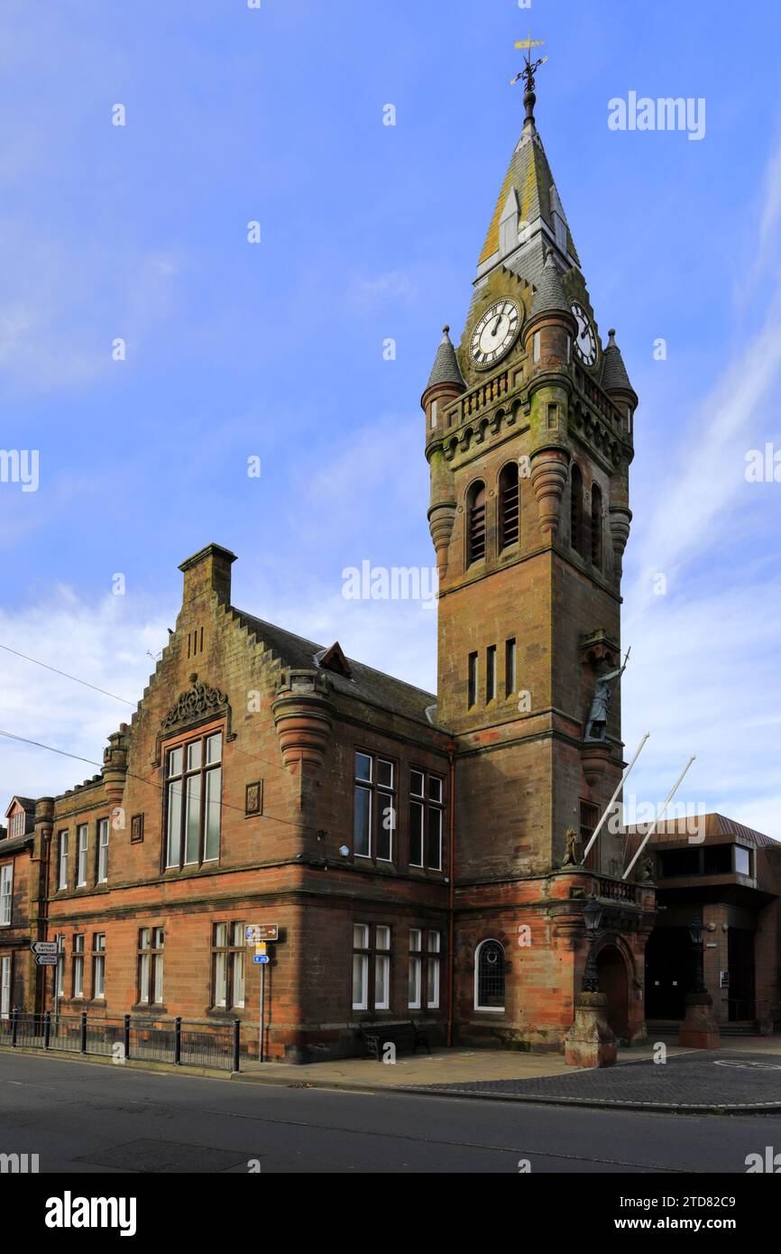 Das Rathaus von Annan, Dumfries und Galloway, Schottland, Großbritannien Stockfoto