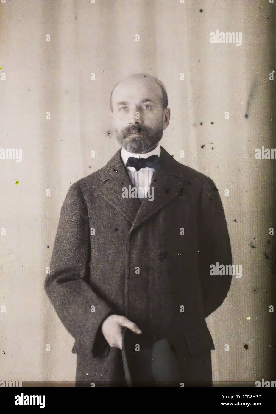 Eigentum von Albert Kahn, Boulogne, Frankreich Monsieur Bernhard Berenson, Wissenschaften, Techniken, Persönlichkeit, Menschen, Kunst, Kunstgeschichte, Wissenschaftliche Persönlichkeit, Porträt, Renaissance, man, Frankreich, Boulogne, Herr Berenson, Boulogne propriété d'Albert Kahn, Italien [im Zusammenhang mit], 24.11/1917 - 24.11.1917, Léon, Auguste, Fotograf, Autochrome, Foto, Glas, Autochrome, Foto, positiv, vertikal, Größe 9 x 12 cm Stockfoto