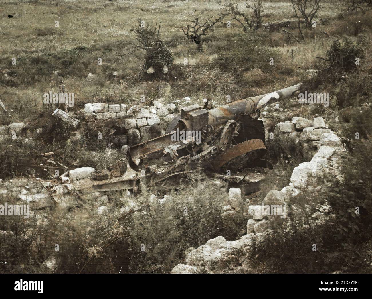 Sancy, Aisne, Frankreich, Erster Weltkrieg, Cannon, Ruinen, Front