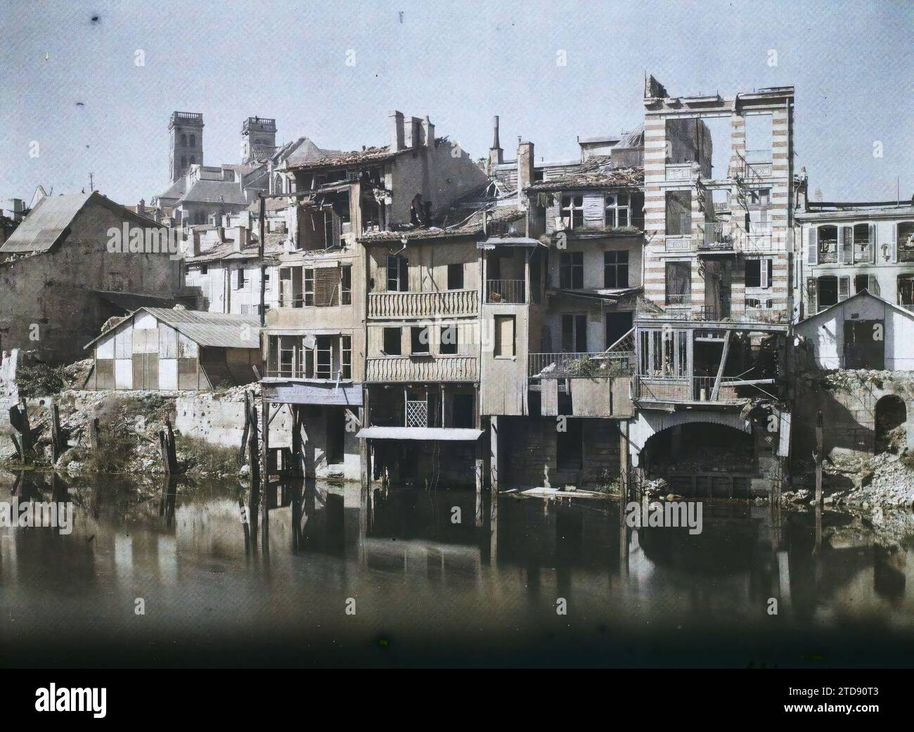 Verdun Frankreich Habitat Architektur Erster Weltkrieg Fluss 