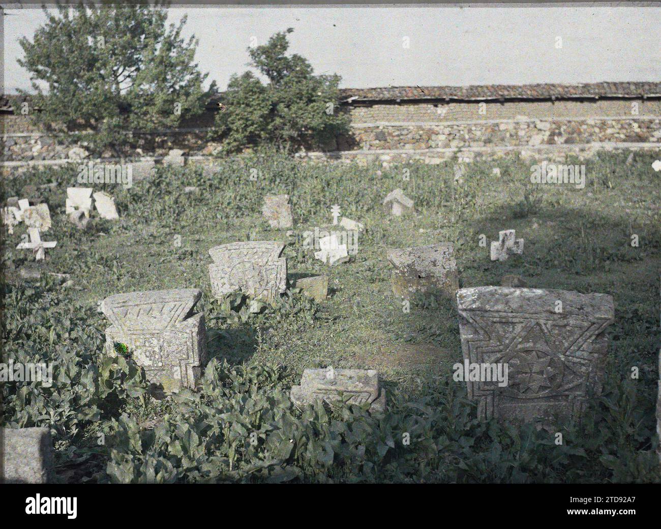 Gracanica, Kosovo, Serbien der Klosterfriedhof, Religion, Habitat